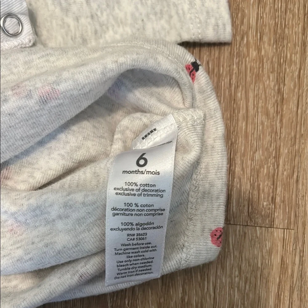 Carter's Gray and Red Bodysuit One Piece